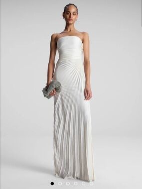 ALC Bianca Strapless Pleated Maxi Dress NWT